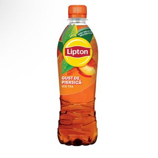 Lipton Ice Tea cu extract de ceai negru si suc de piersici