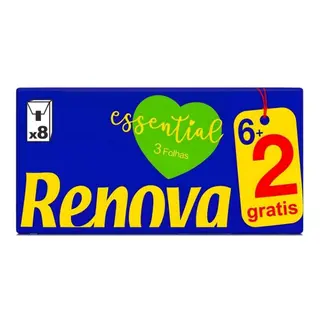 Lenços de Bolso 3F. - Renova Essencials 6+2un.