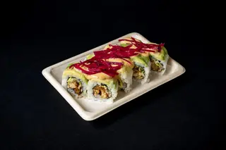 Spicy tori uramaki