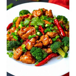Dry Chilly Chicken With Broccoli