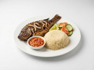 Poisson Carpe Braisé & Attiéké