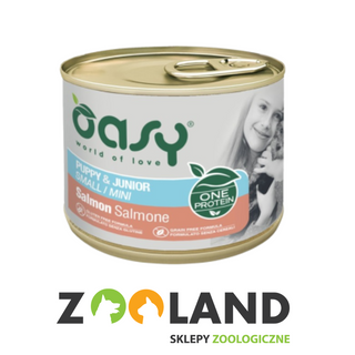 Oasy Mono Puppy Mini Łosoś 200g