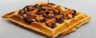 Waffle con cioccolata fusa
