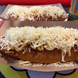 Menú perro hawaiano Doble( 2 perritos 2 patatas y 1 bebida)