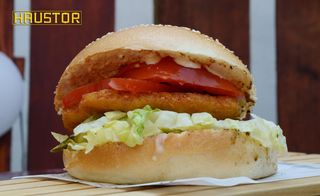 Chicken burger + krumpirići
