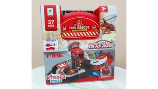Пожарный паркинг в рюкзаке в комплекте 2 метал машинки