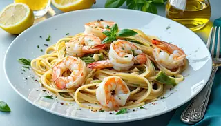 Spaghetti gamberi e carciofi