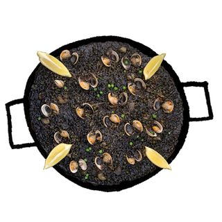 Fideuá o arroz negro