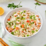 ბრინჯი ბოსტნეულის გარნირით