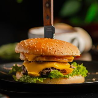 Бургер ассорти Мрамор и курица