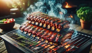 Coaste marinate la gratar