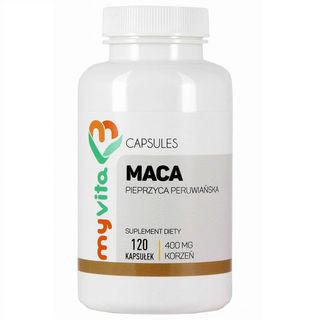 Maca sproszkowany korzeń 400mg 120 kapsułek MyVita
