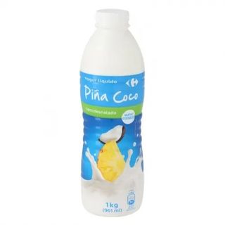 Yogur Líquido Semi de Piña y Coco Carrefour 1 Kg..