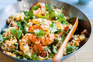 Prawns Fried Rice With Veges 