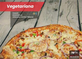 Pizza Vegetariana Familiar (45 Cm.)