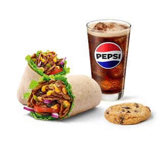 Menú Wrap Bistec y Queso