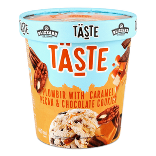 Морозиво Blizzard Taste пломбір пекан-карамель-шоколадне печиво (290г)