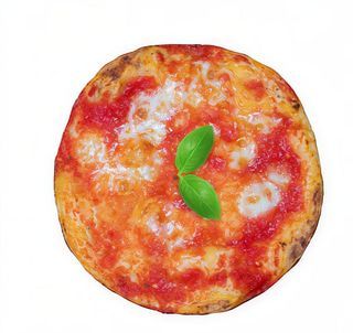 Margherita al piatto