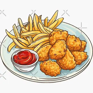 Nuggets + frytki