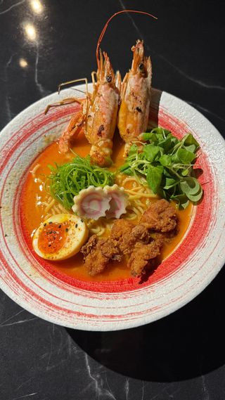 Ebi kushi karaage ramen