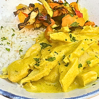 "Pollo" al curry plant - based
