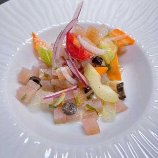 12. Tartare di pesce spada affumicato