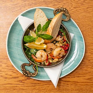 Calamarata al gamberi