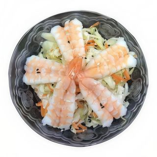 Ensalada De Col Con Gambas