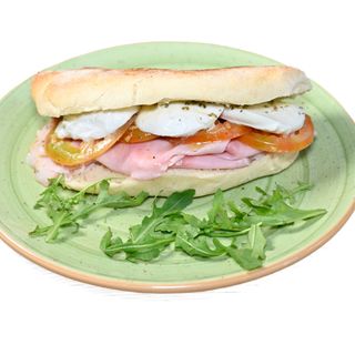 Panino cotto e bufala