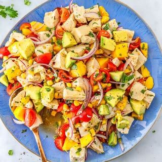 Chicken Avocado Caprese Salad