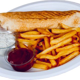 Kebab z frytkami średni