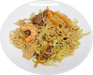 Yakisoba Soba Con Tres Delicias 