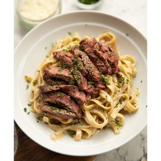 Steak with Pasta