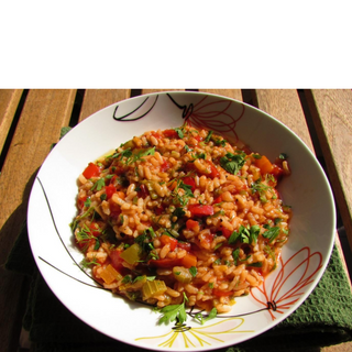 Ориз с домати и гъбки