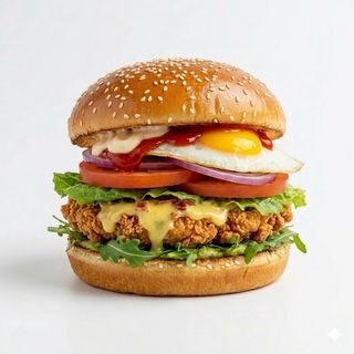 Hamburguesa De Pollo Halal