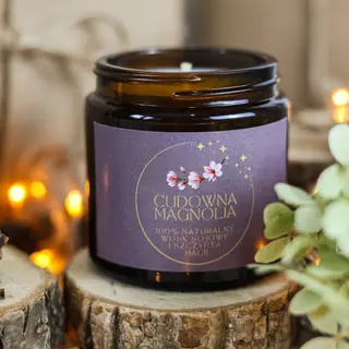 Świeca sojowa CUDOWNA MAGNOLIA