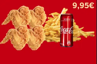 4 Wings + Chips + Drink