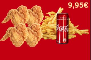 4 Wings + Chips + Drink