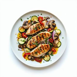 Pui picant cu legume