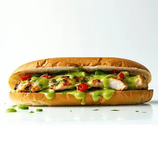 Bocadillo De Pollo Mojo Verde