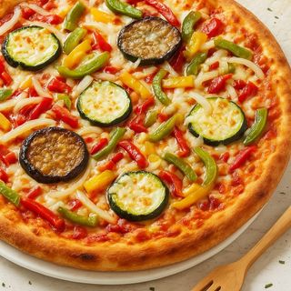 Vegetariana Pizza Mediana Individual Masa Fina 30cm