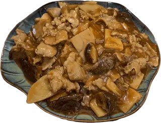 Ternera Con Bambú Y Setas Chinas双冬牛肉