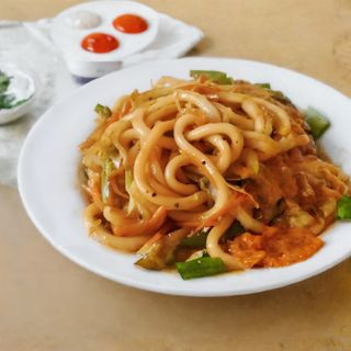 Fideos Fritos Con Verdura