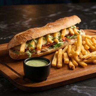  Bocadillo Thon Maxi (Œufs Frites Cheddar Cacher)   