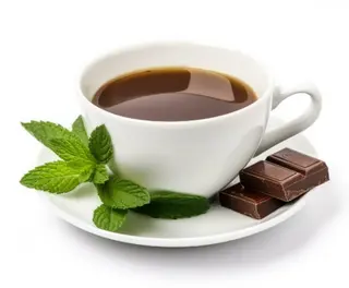 Taza De Chocolate Y Menta
