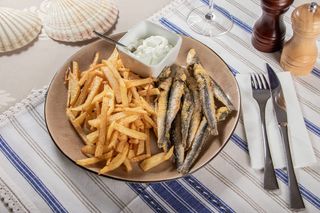 Greek fish and chips 