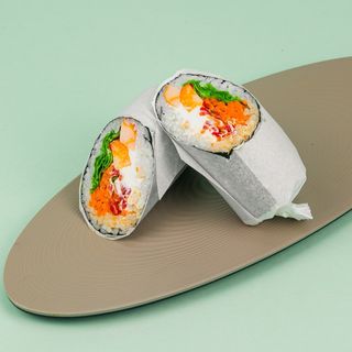 Фаст ролл с овощами и курицей