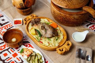 Бесбармак из мяса индейки