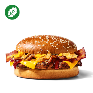 Plant-Based Cheesy BBQ Burger