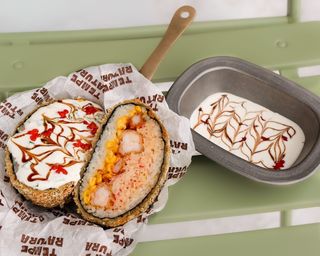 Суші бургер з креветкою та крабом (460г)